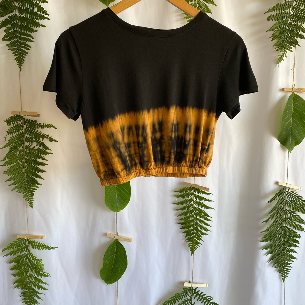 Tie Dye Flame Crop Top